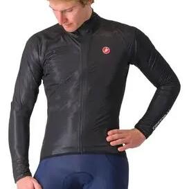 Castelli Squall Shell Windbreaker Jacket Black/Silver