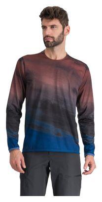 Maillot Manches Longues Sportful Flow Giara Bleu/Rouge