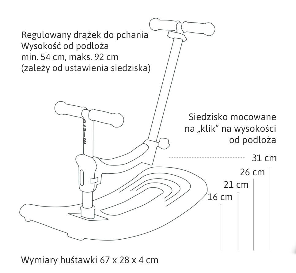 Trottinette évolutive Mini  Rock  Go  Poudré LED 7/7