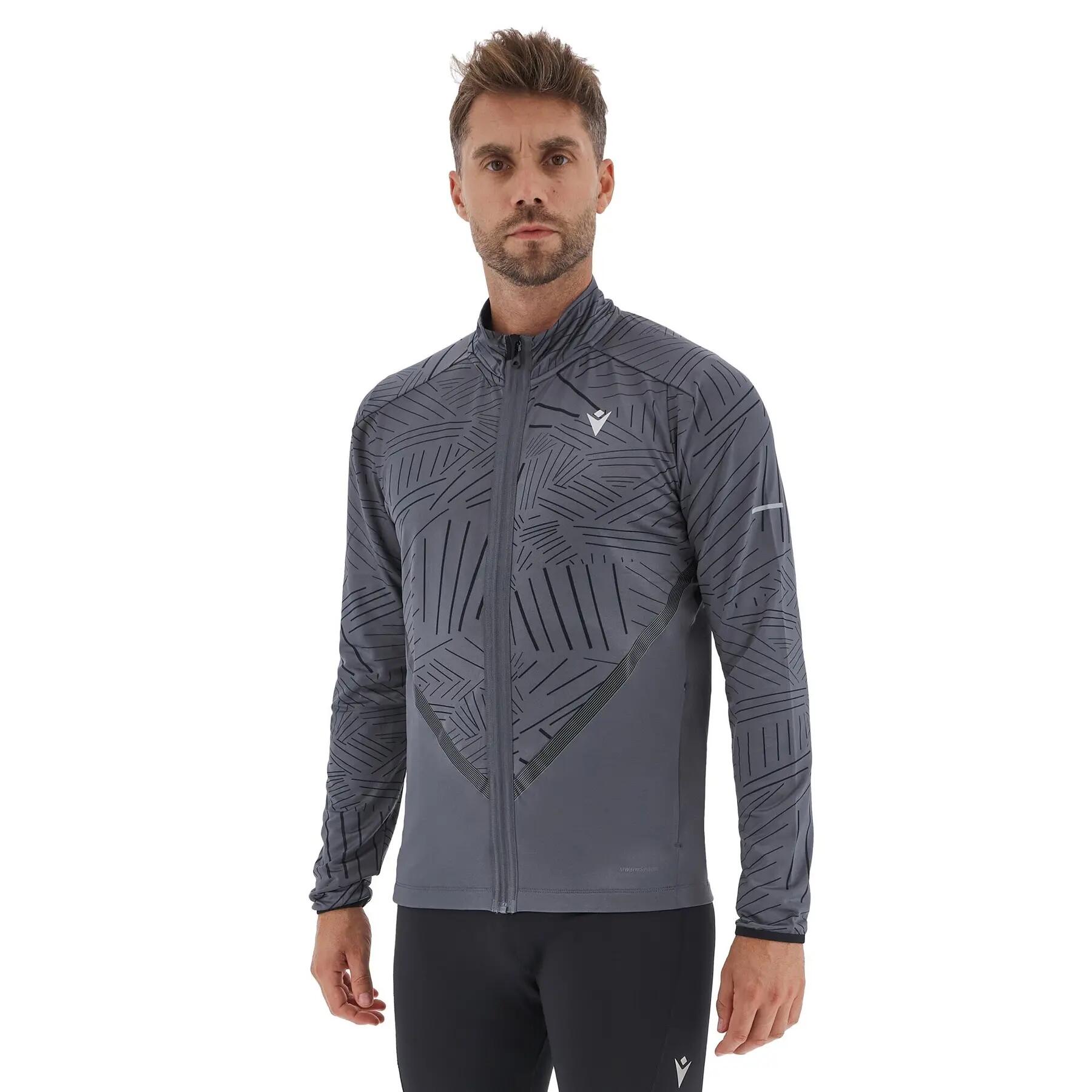 Sweatshirt mit Reißverschluss Macron Run FCE Marin 2/7
