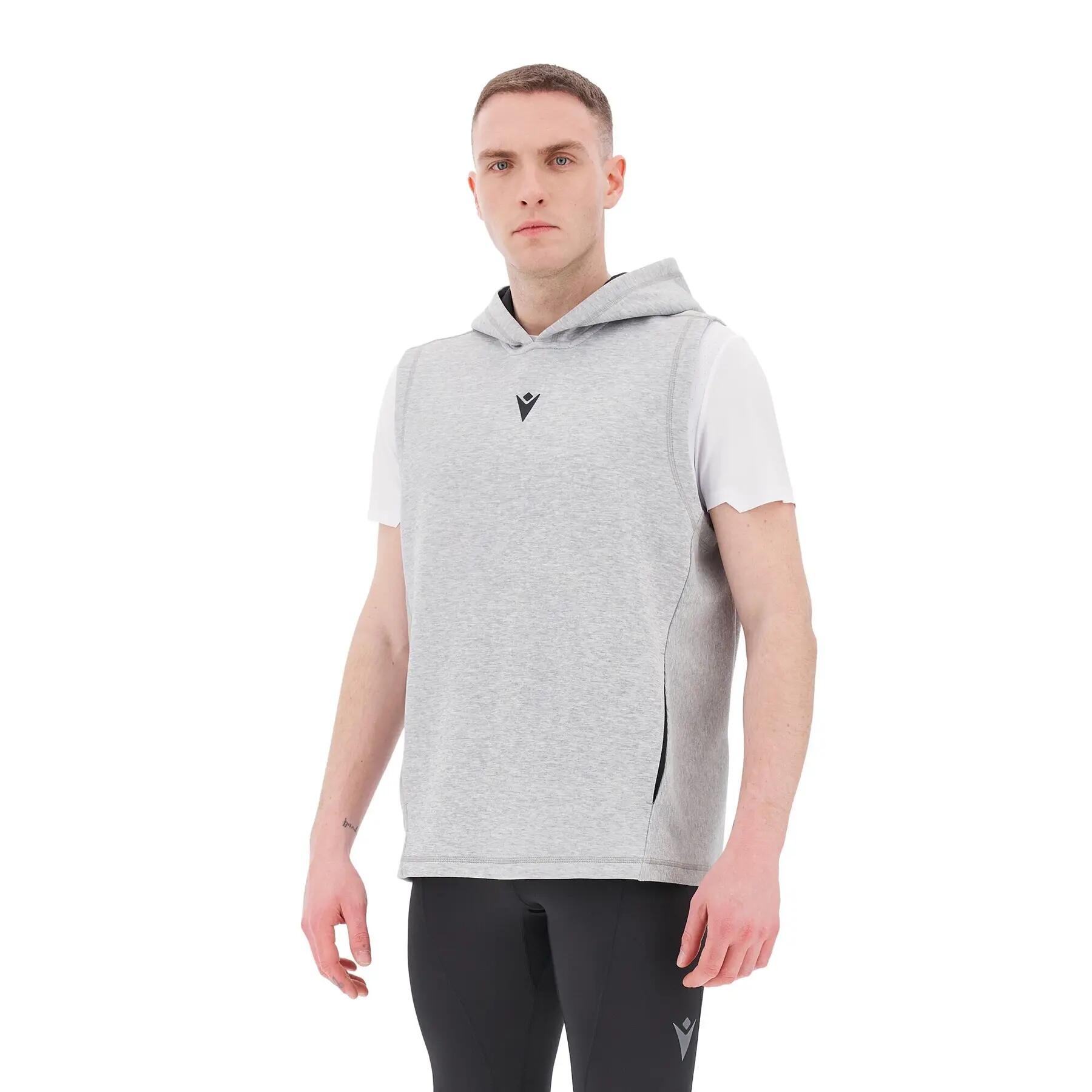 Felpa con cappuccio senza maniche Macron Remi 5/7