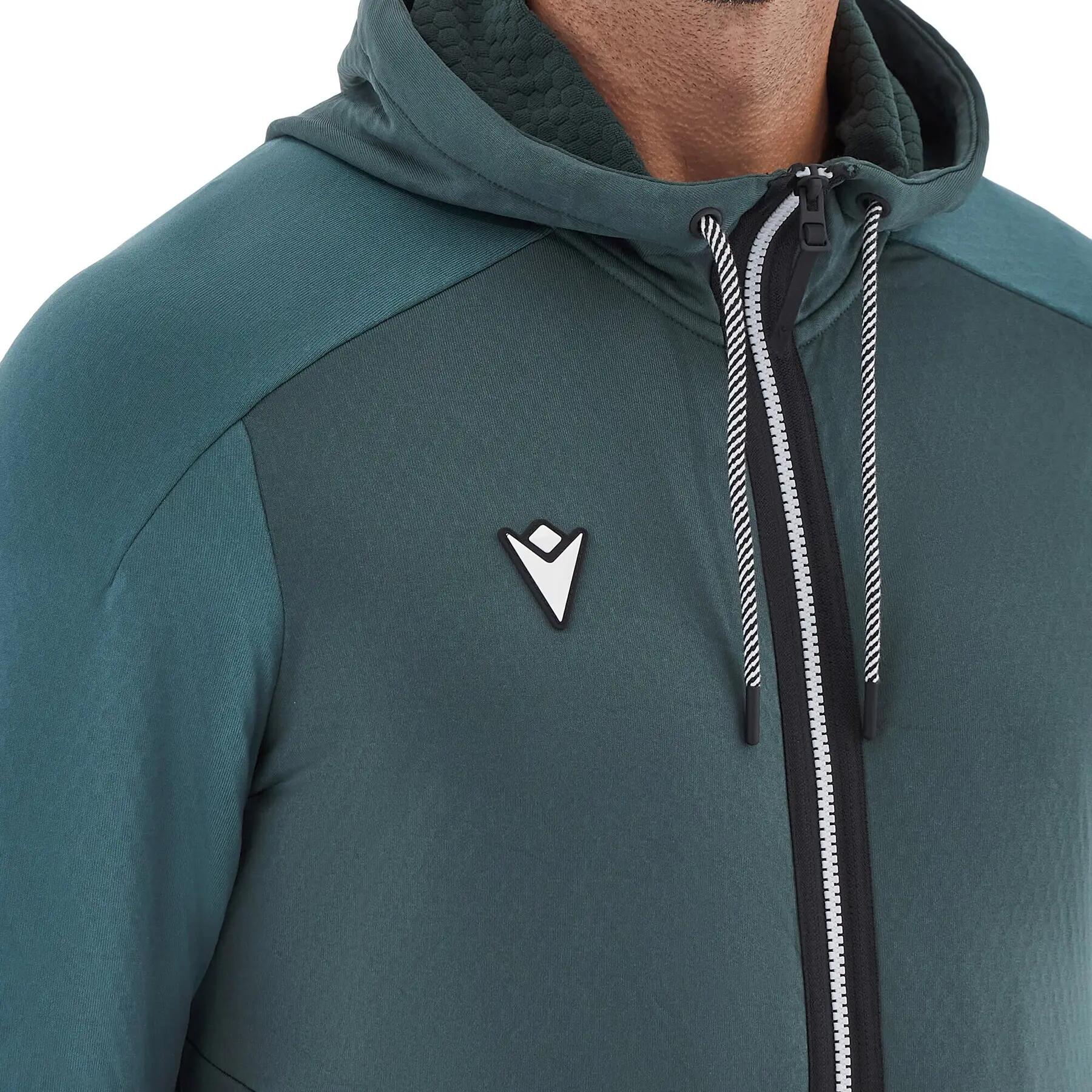 Felpa con cerniera a cappuccio Macron FCE Gulvain 3D 4/7
