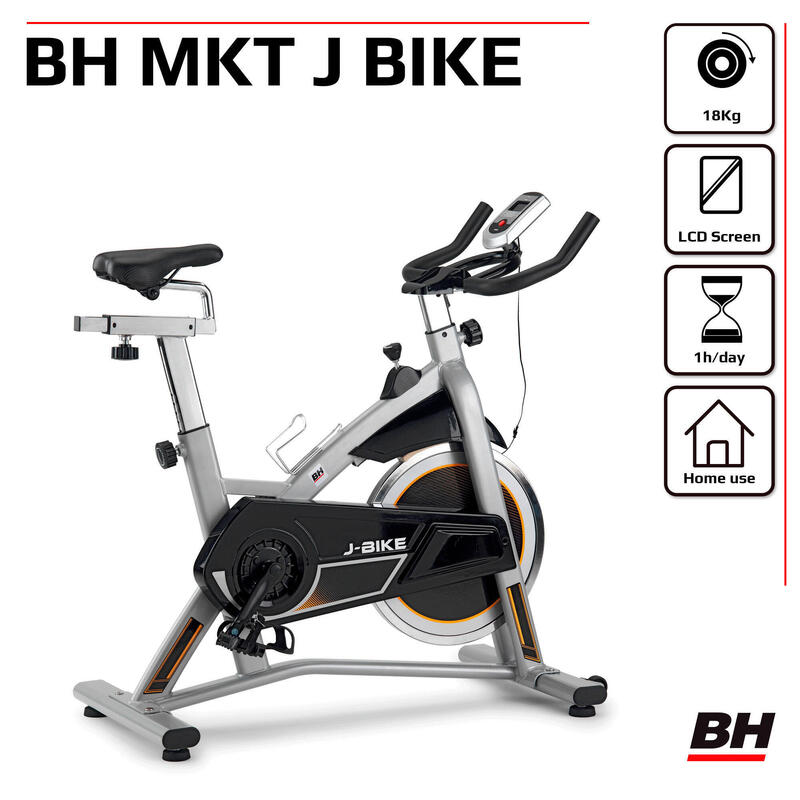 Indoorbike MKT J BIKE H9135RFH + universaler Smartphone-/Tablet-Halter