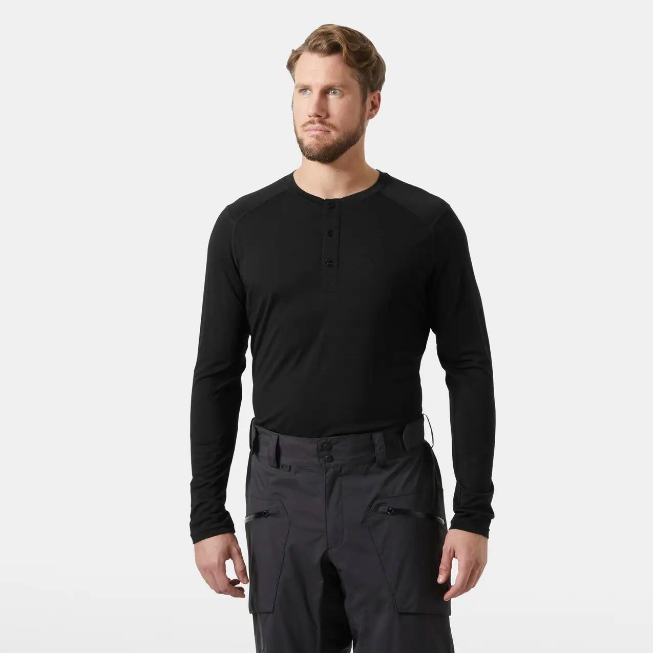 Maglietta a manica lunga Helly Hansen Durawool Henley 2/6