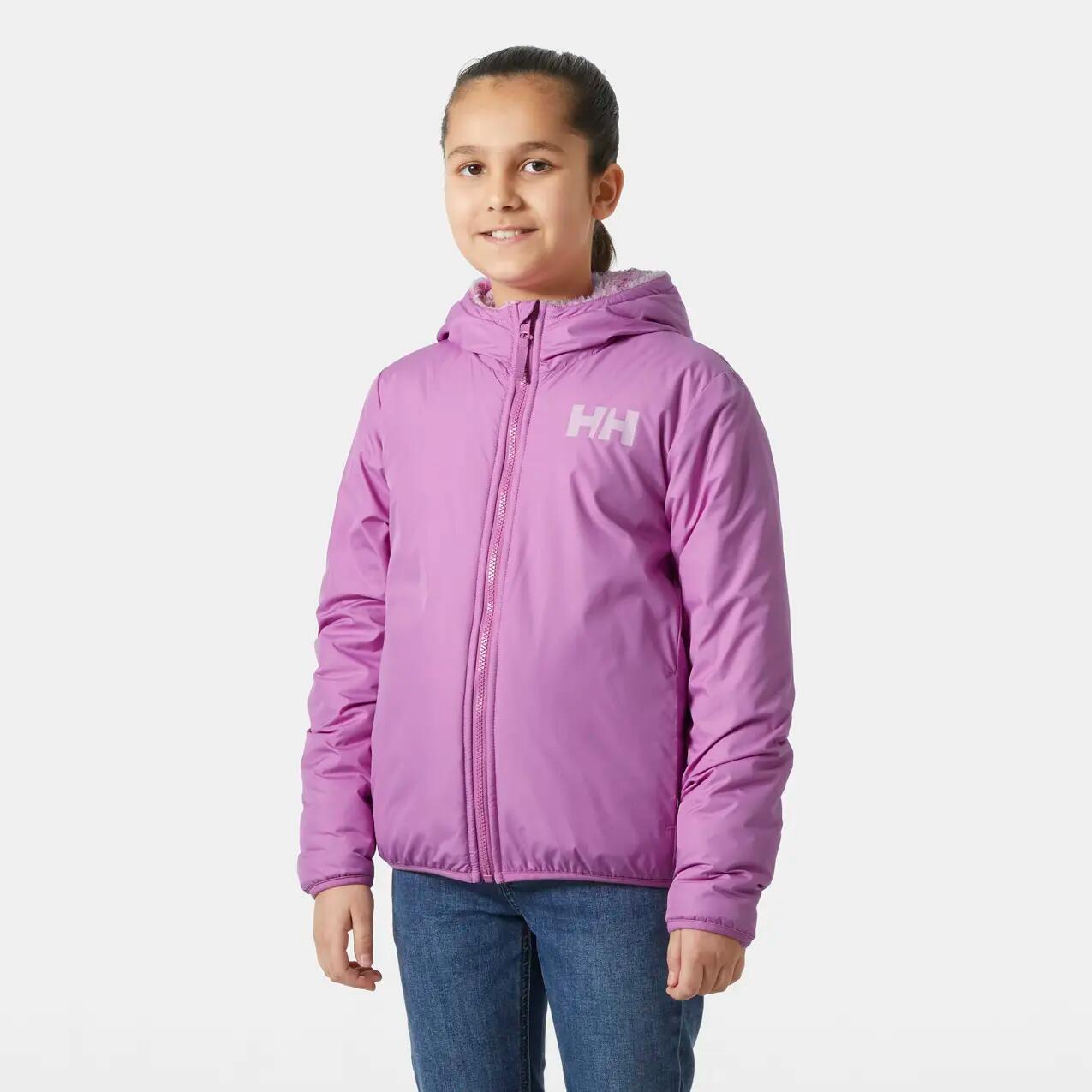 Wendbare Kapuzenfleecejacke für Kinder Helly Hansen Champ 2/6