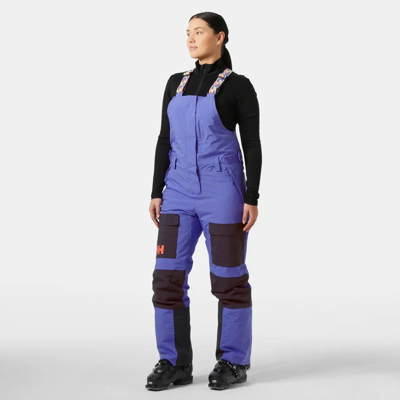 Damskie spodnie narciarskie cargo na szelkach Helly Hansen Switch 2/7