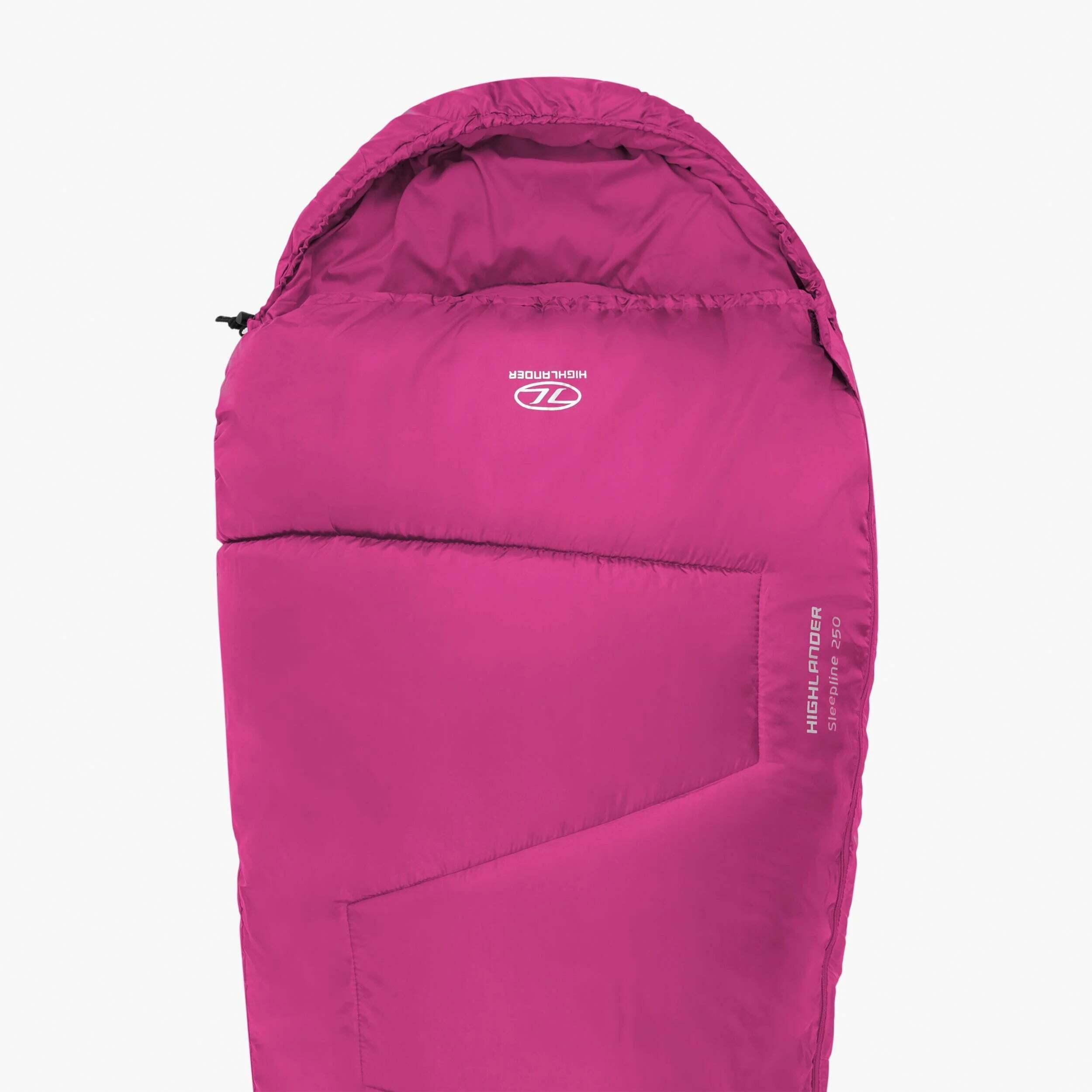 SLEEPLINE 250M Sac de couchage momie - 2 saisons - Rose 2/5