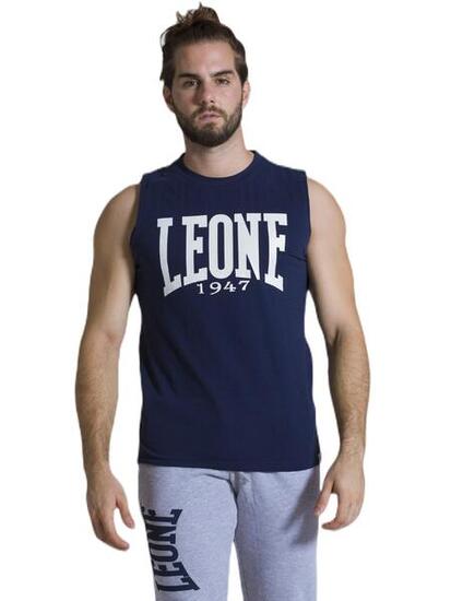 T-shirt sans manches homme en coton Leone Basic