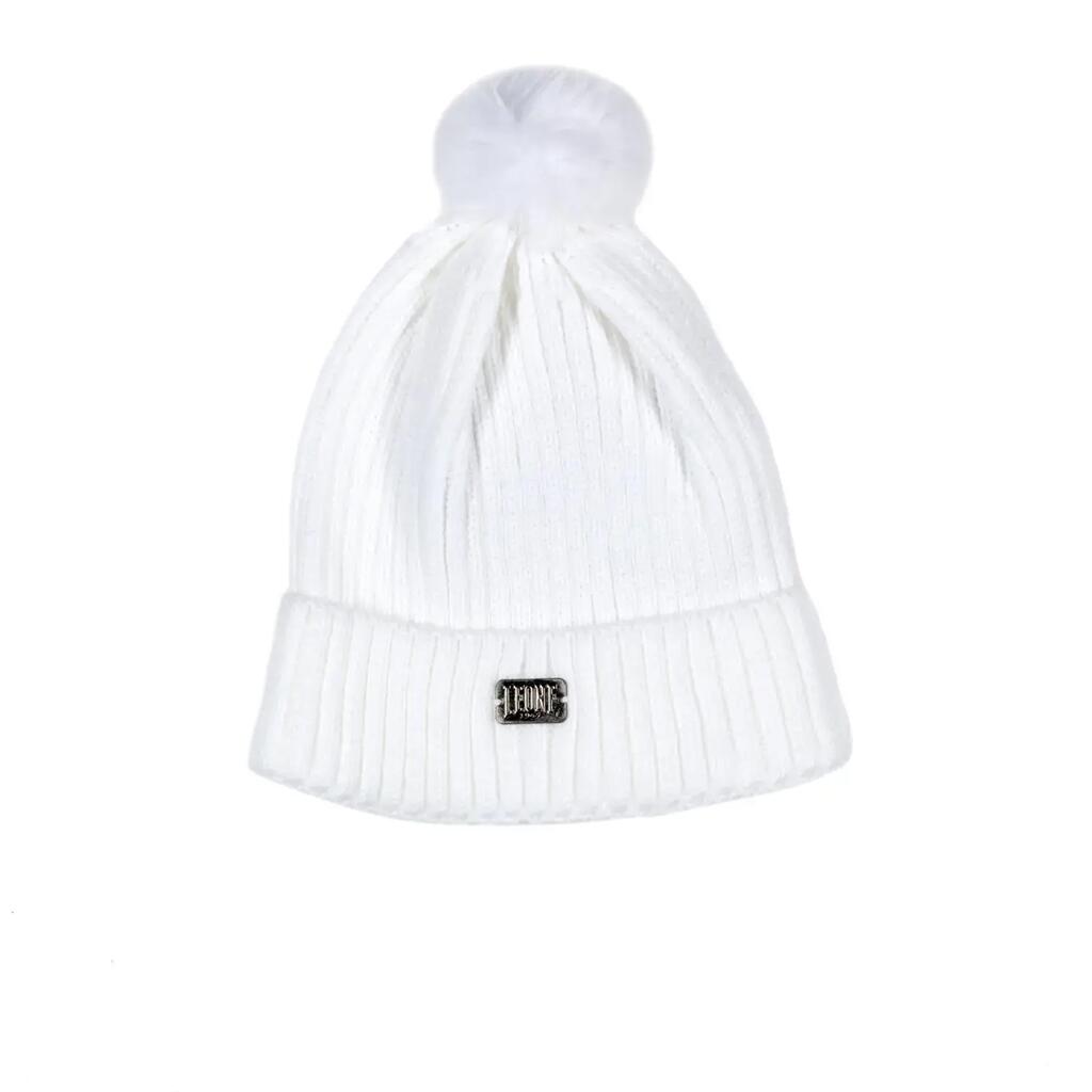 Woman caps Pompon
