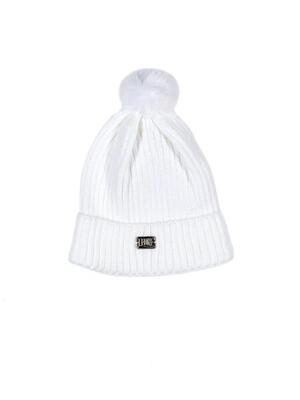 Cappello in maglia con pon pon da donna Basic