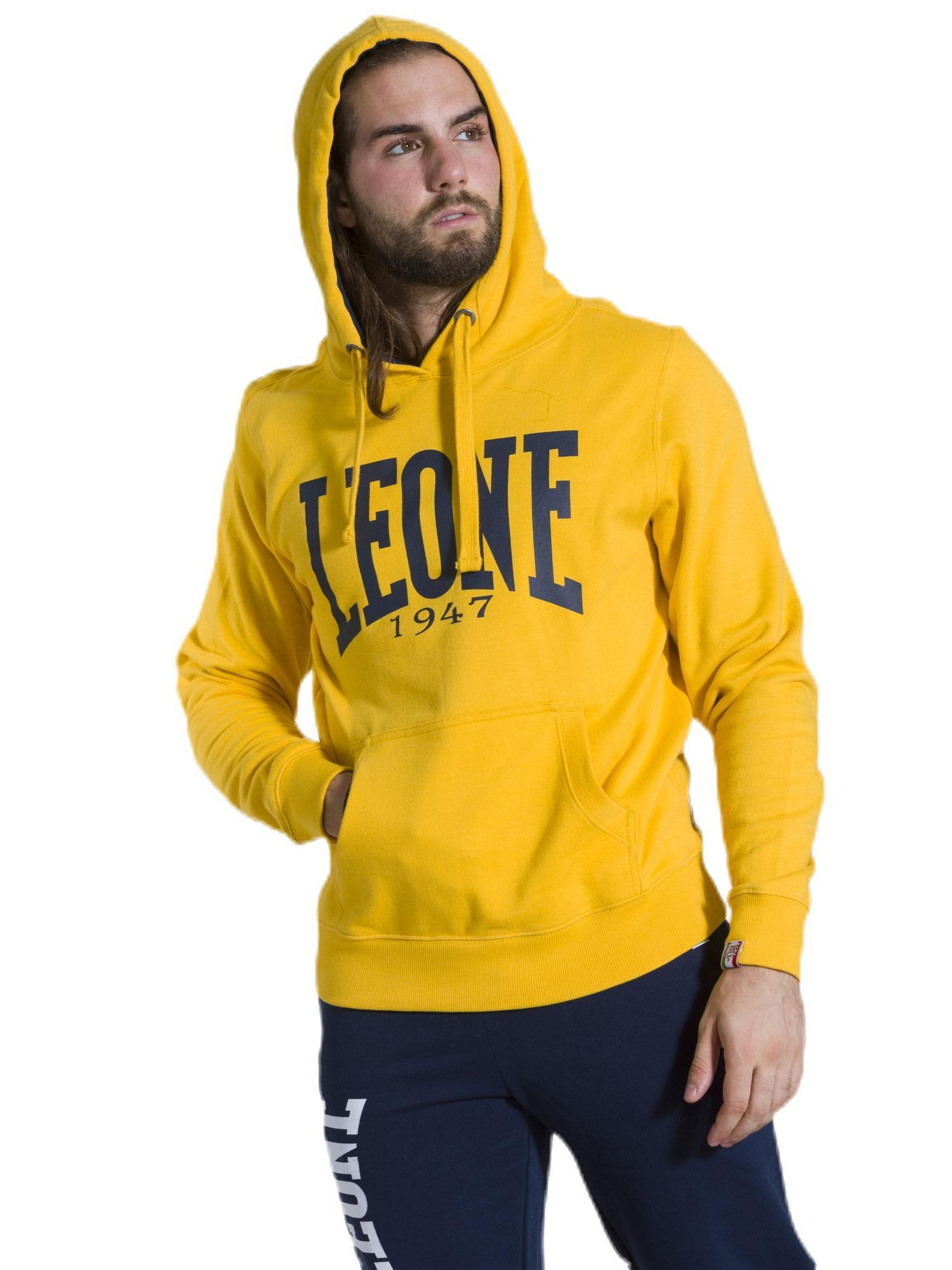 Leone Basic Herren-Winter-Kapuzenpullover 3/8