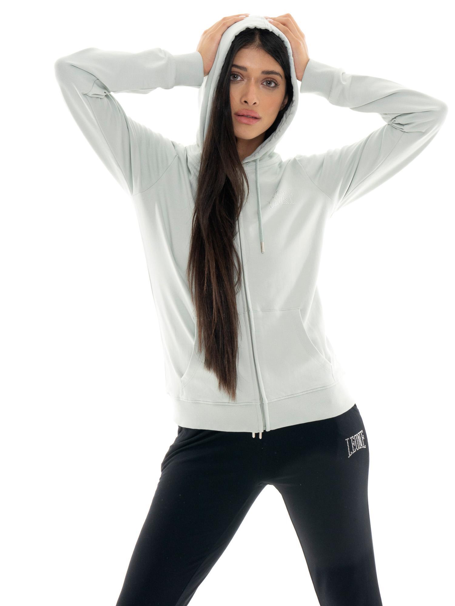 Chándal mujer Leone 1947 Apparel All You Need cremallera capucha puños invierno 5/7