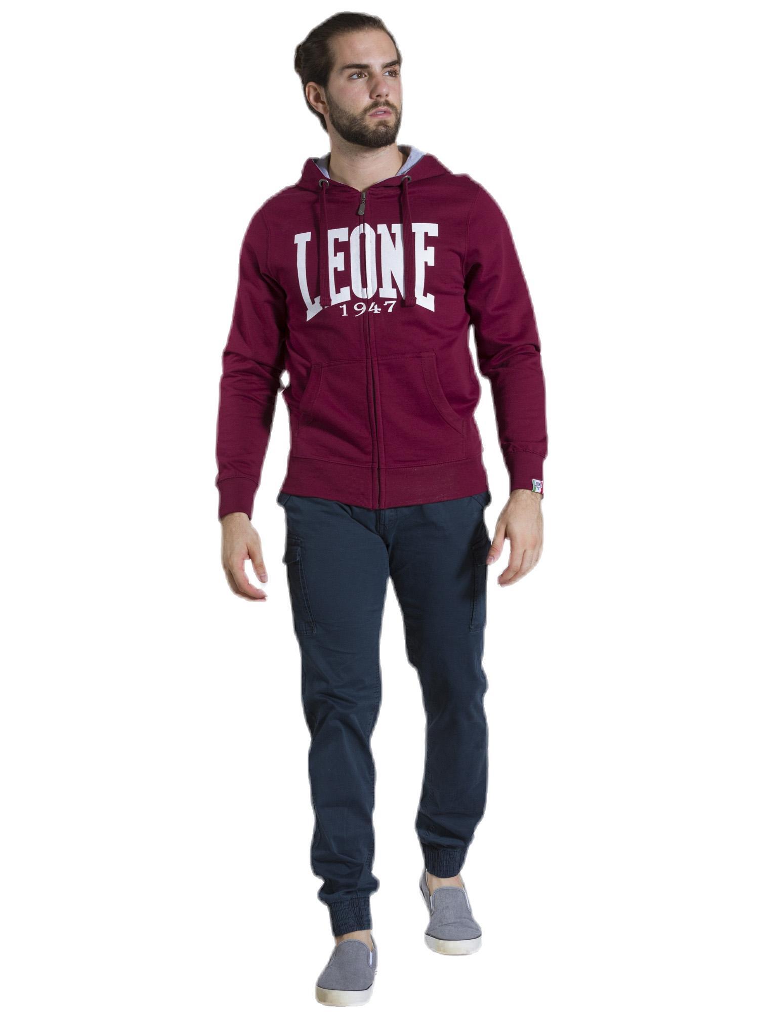 Leone Basic winterherenhoodie met rits 2/8