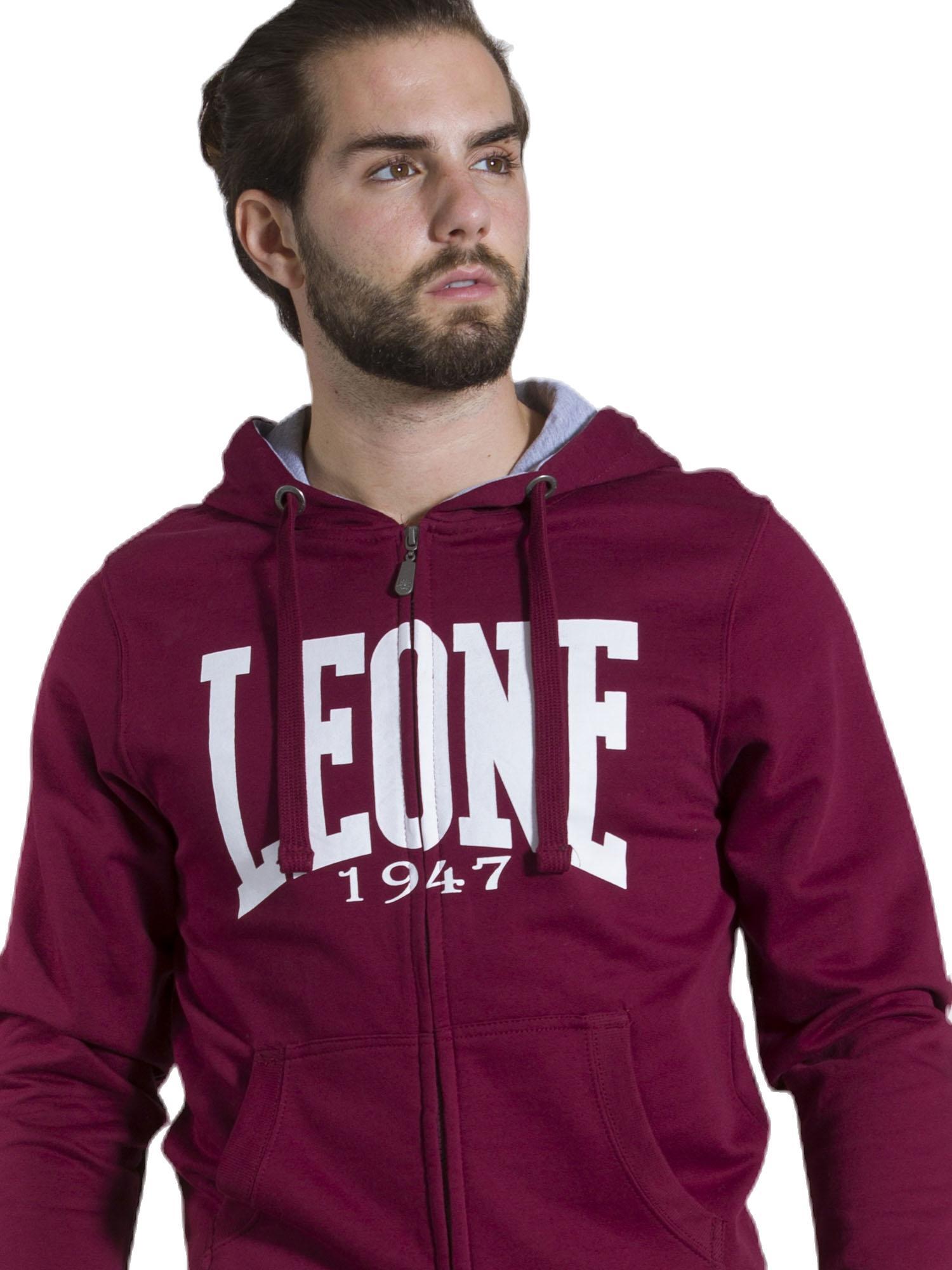 Leone Basic winterherenhoodie met rits 5/8