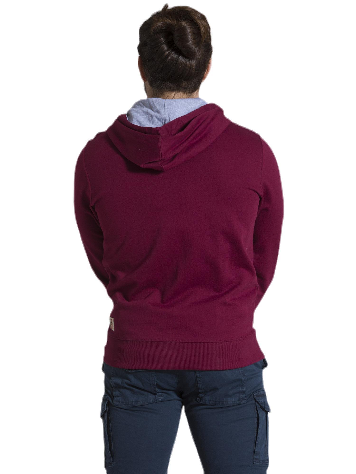 Leone Basic winterherenhoodie met rits 4/8