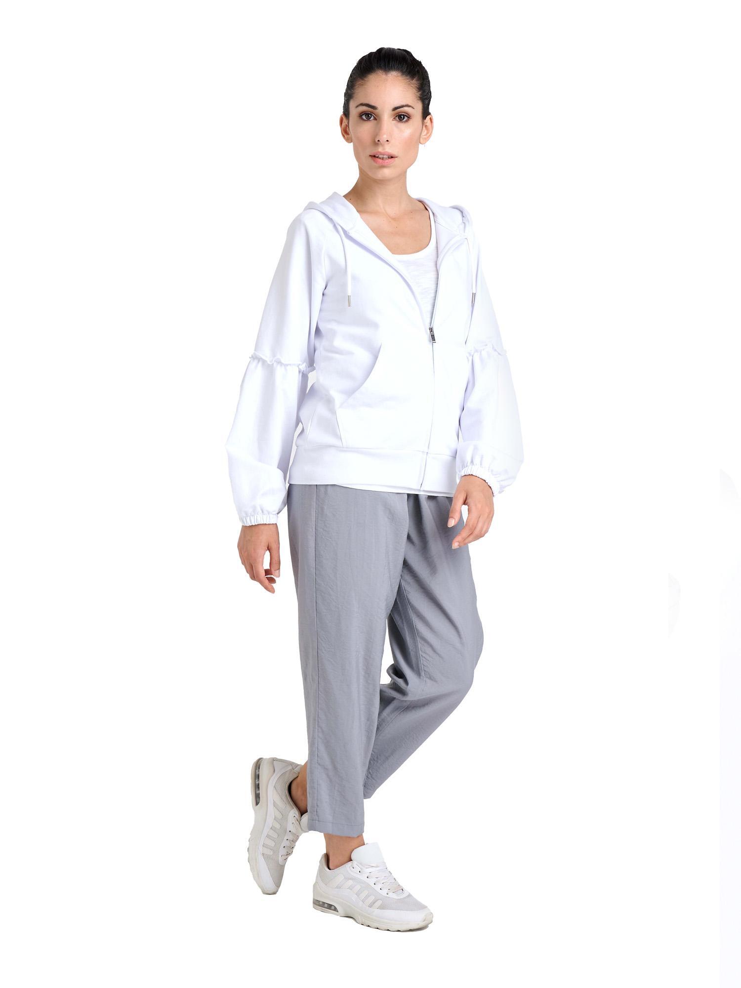 Sweat à capuche zippé femme scintillant 3/8