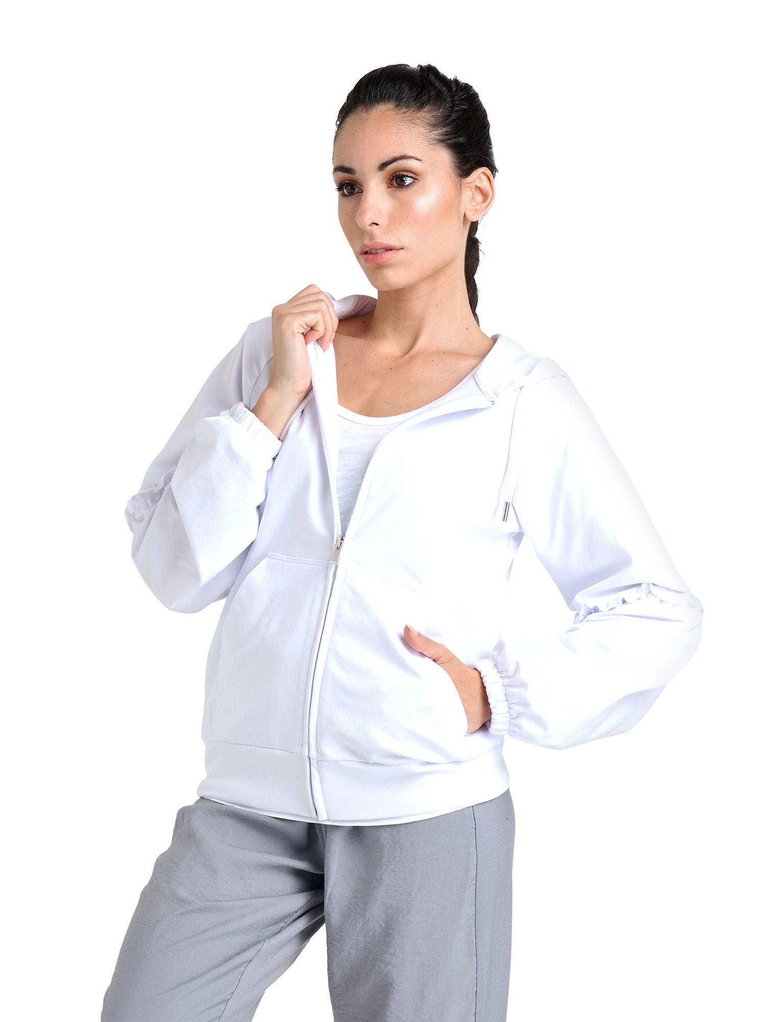 Sweat à capuche zippé femme scintillant 2/8