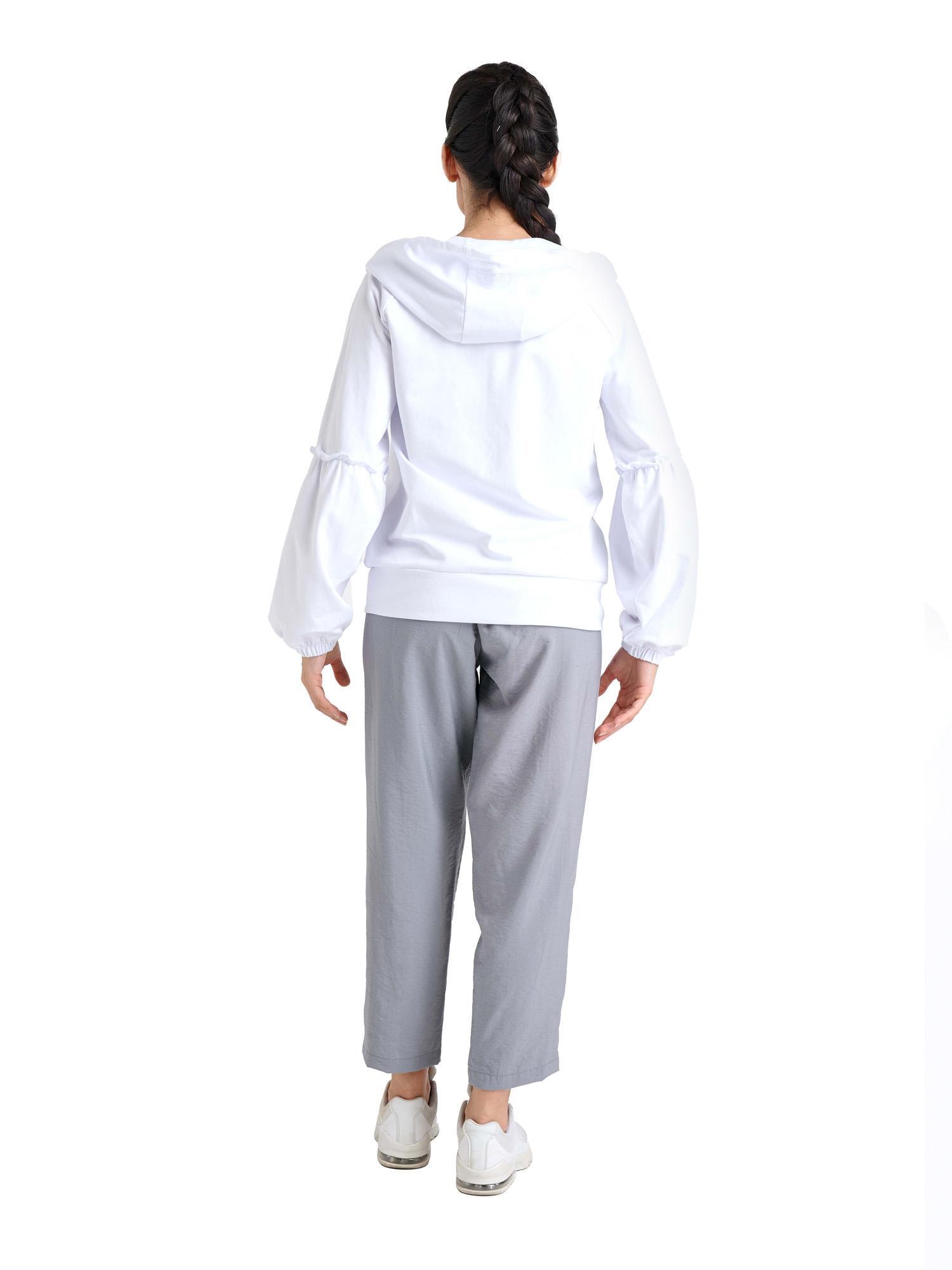 Sweat à capuche zippé femme scintillant 5/8