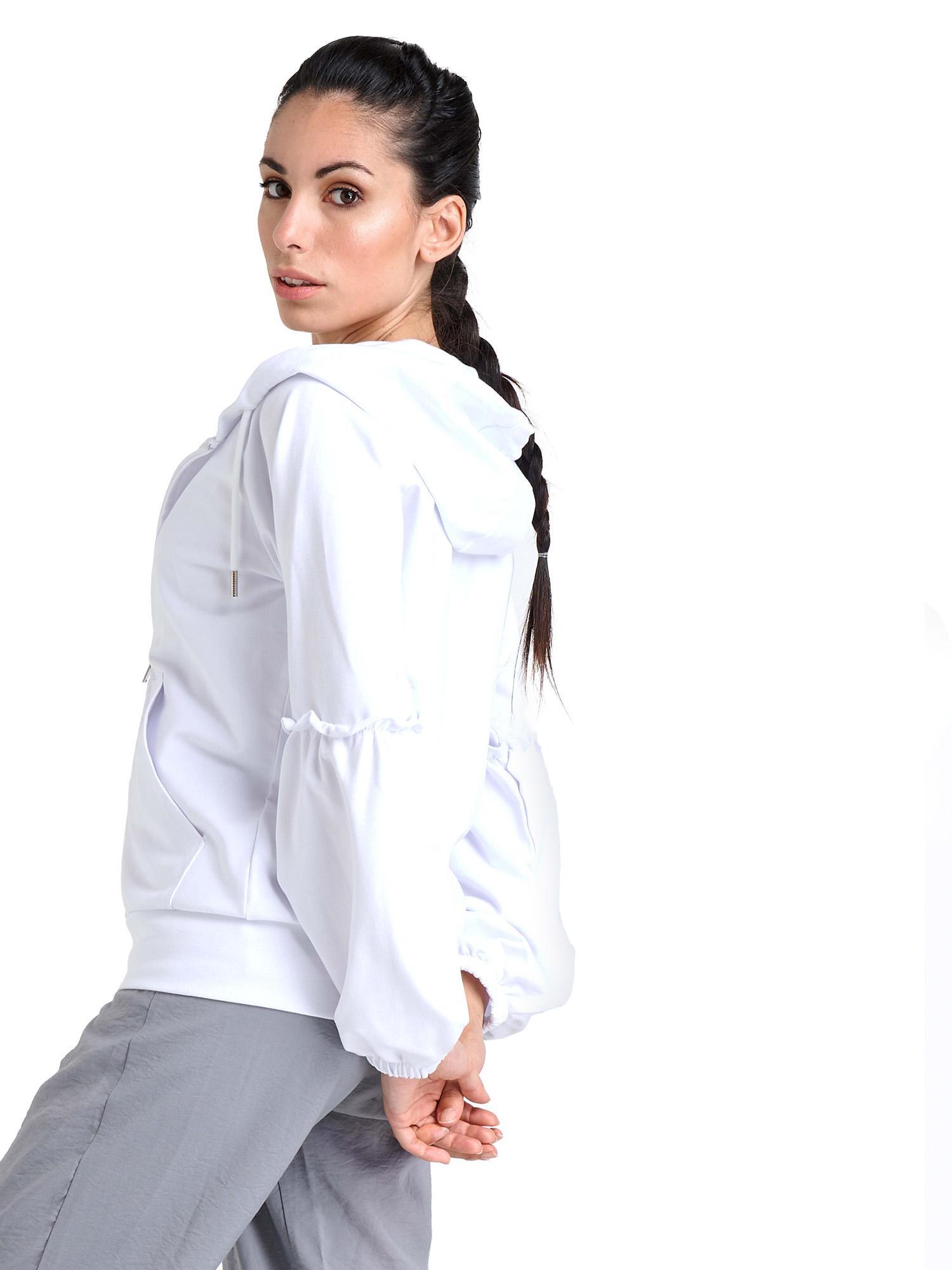 Sweat à capuche zippé femme scintillant 6/8