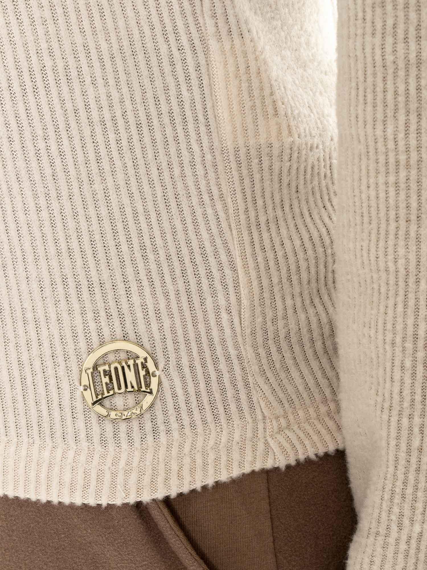 Sudadera con capucha de invierno acanalada para mujer Leone 1947 Warm Touch 3/7