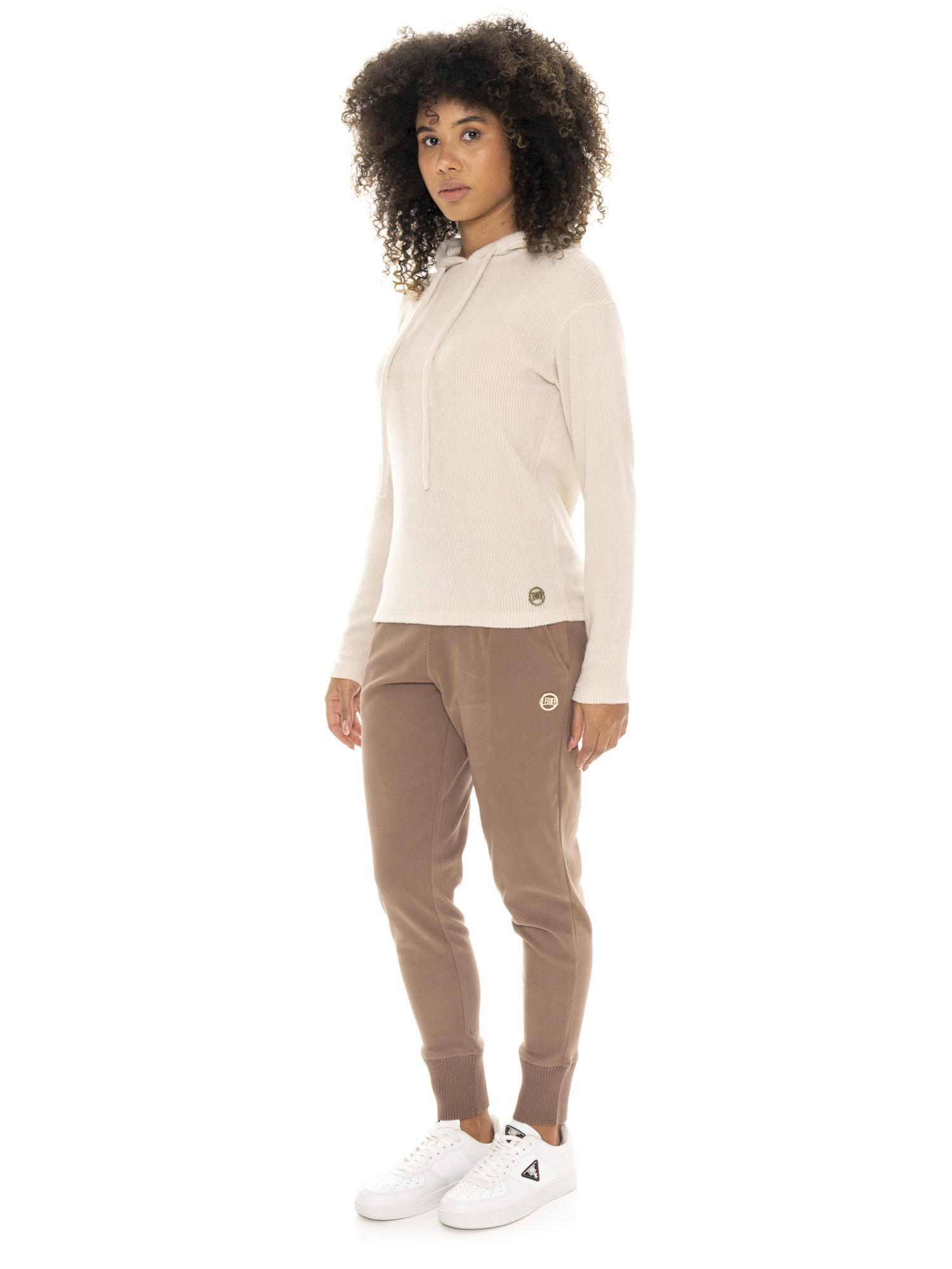 Sudadera con capucha de invierno acanalada para mujer Leone 1947 Warm Touch 2/7