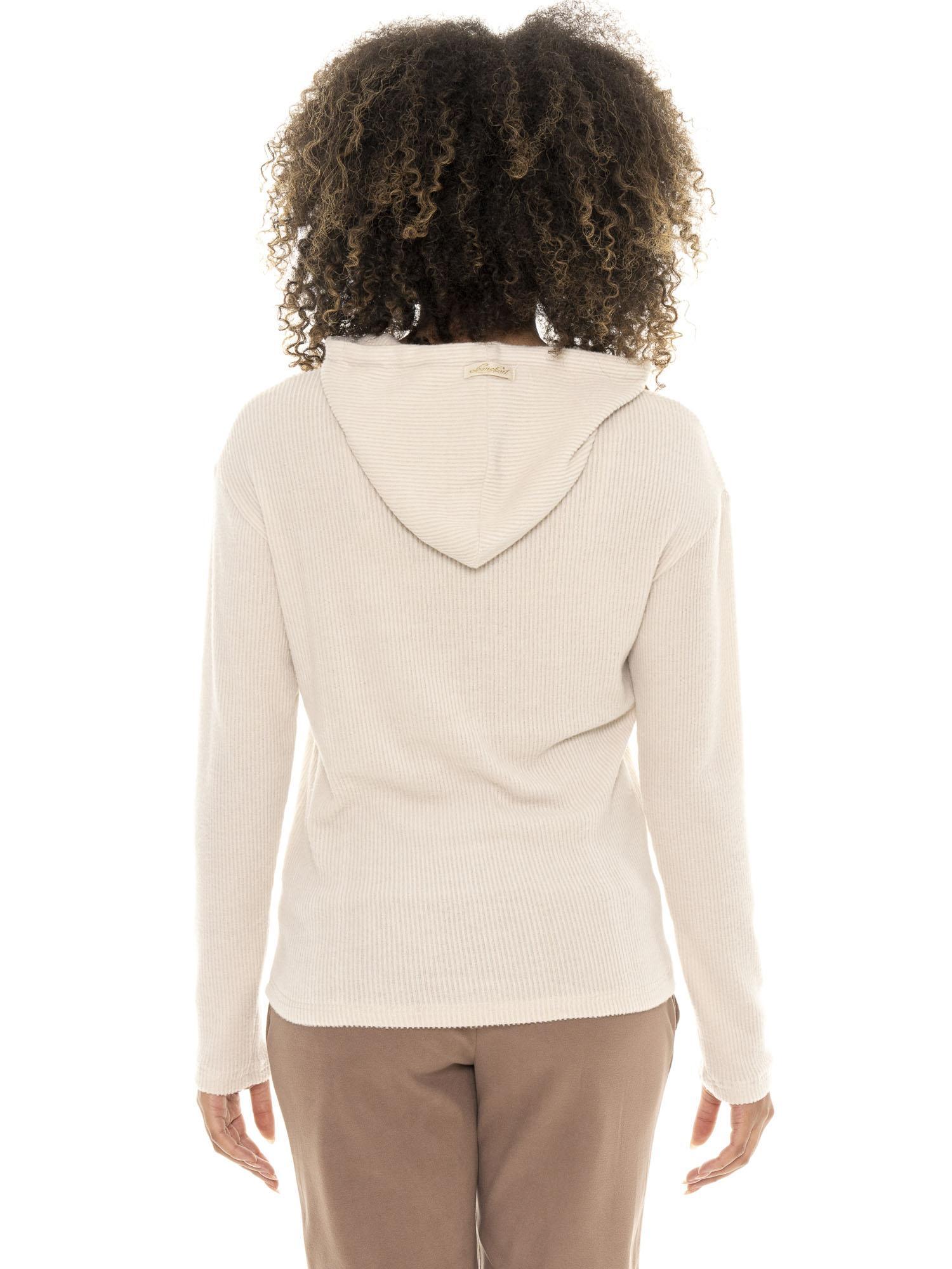 Sudadera con capucha de invierno acanalada para mujer Leone 1947 Warm Touch 4/7