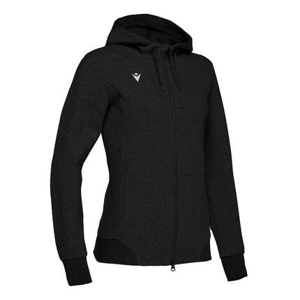 Sweat à capuche zippé femme Macron lyre
