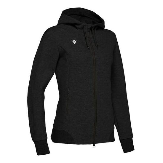 Sweat à capuche zippé femme Macron lyre