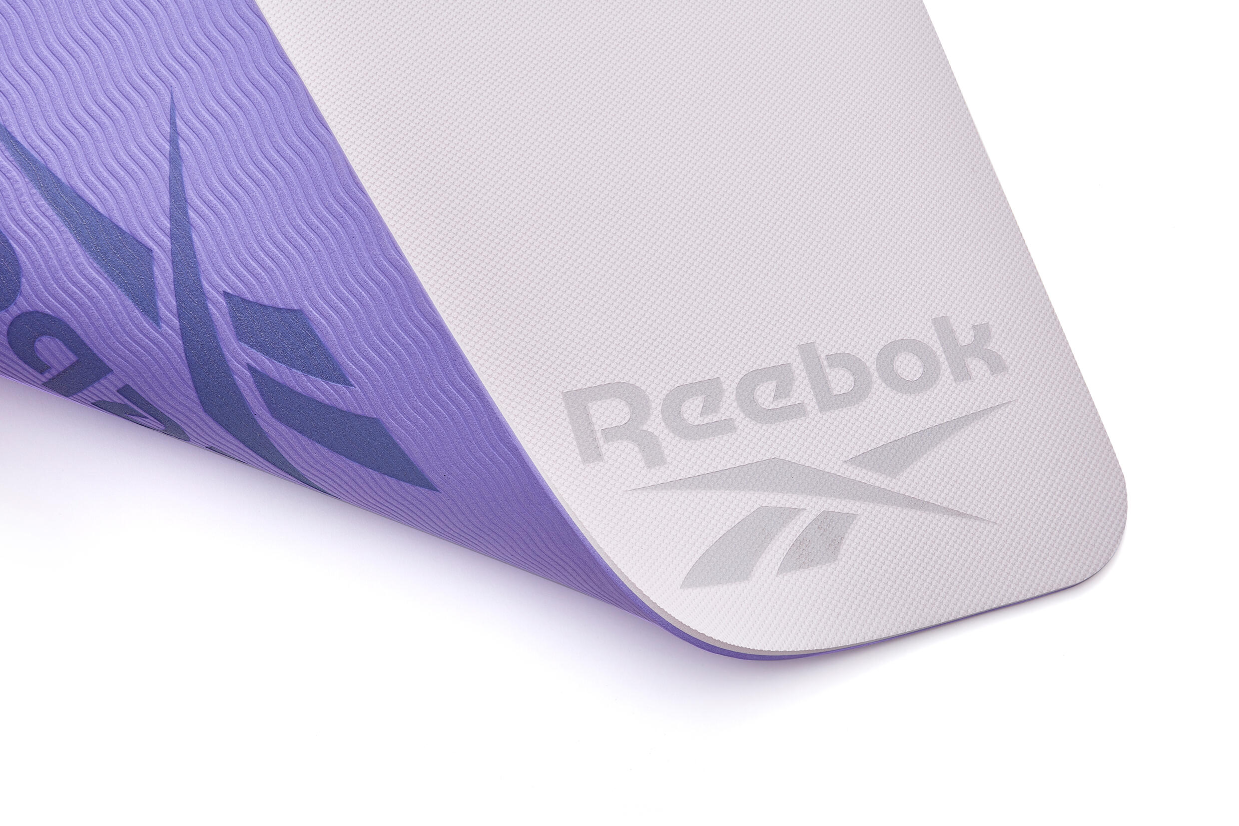 Tapis de yoga Reebok, 6 mm, double face, violet 5/7
