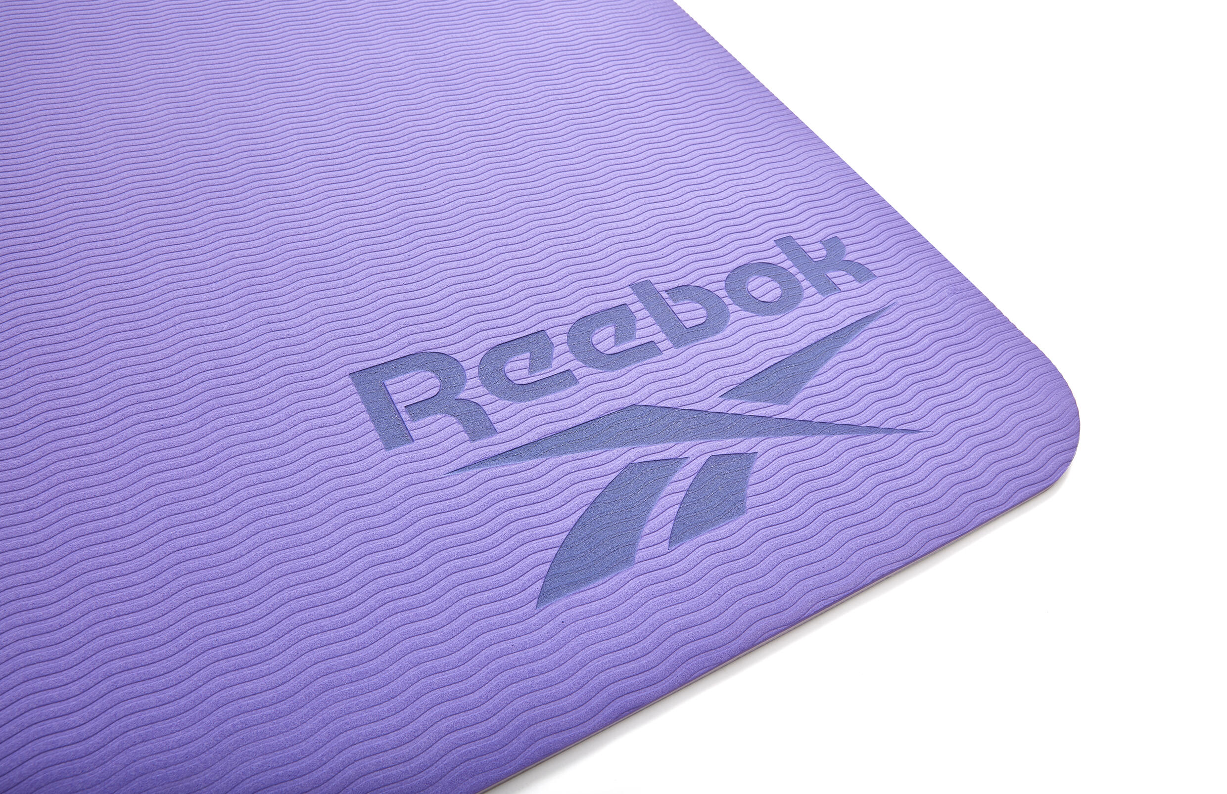 Tapis de yoga Reebok, 6 mm, double face, violet 6/7