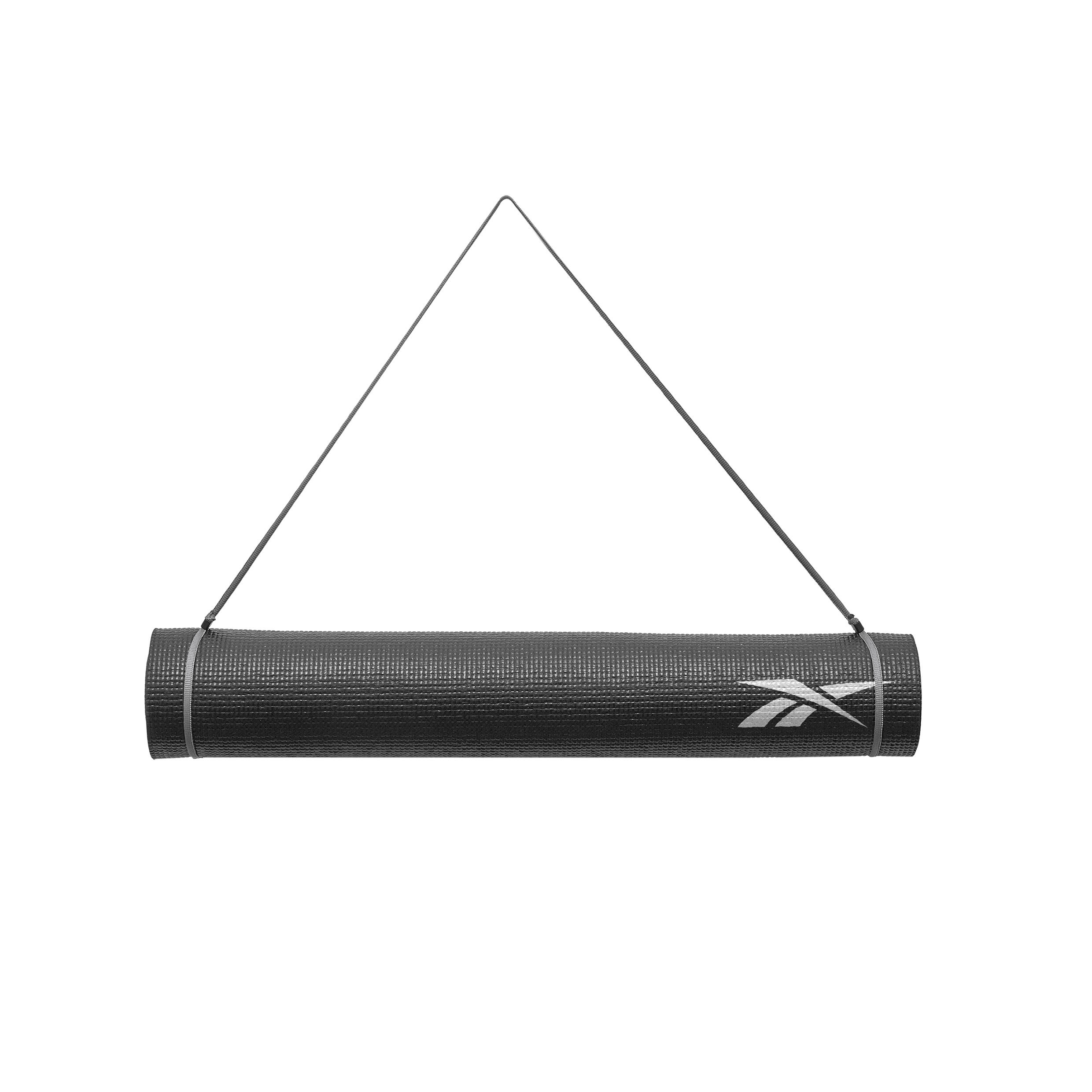 Tapis de yoga Reebok, 4 mm, double face, noir 3/6