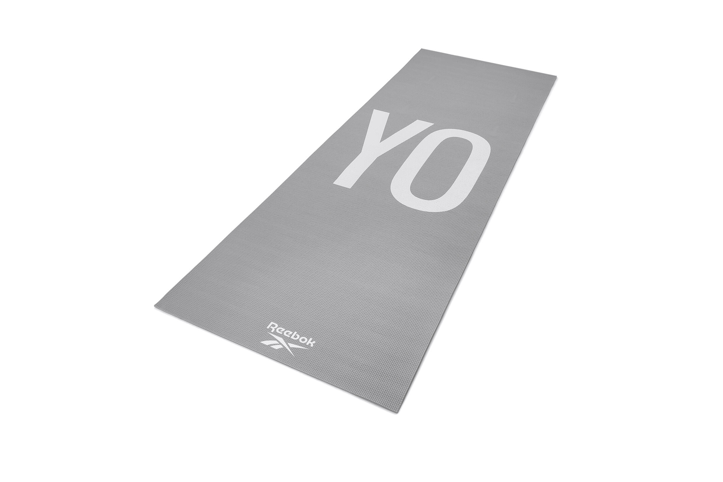 Tapis de yoga Reebok, 4 mm, double face, gris 2/5