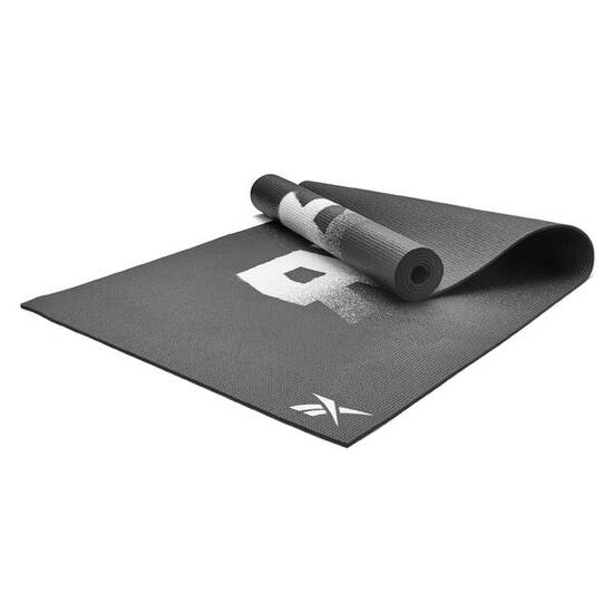 Tapis de yoga, 4mm, double face, noir