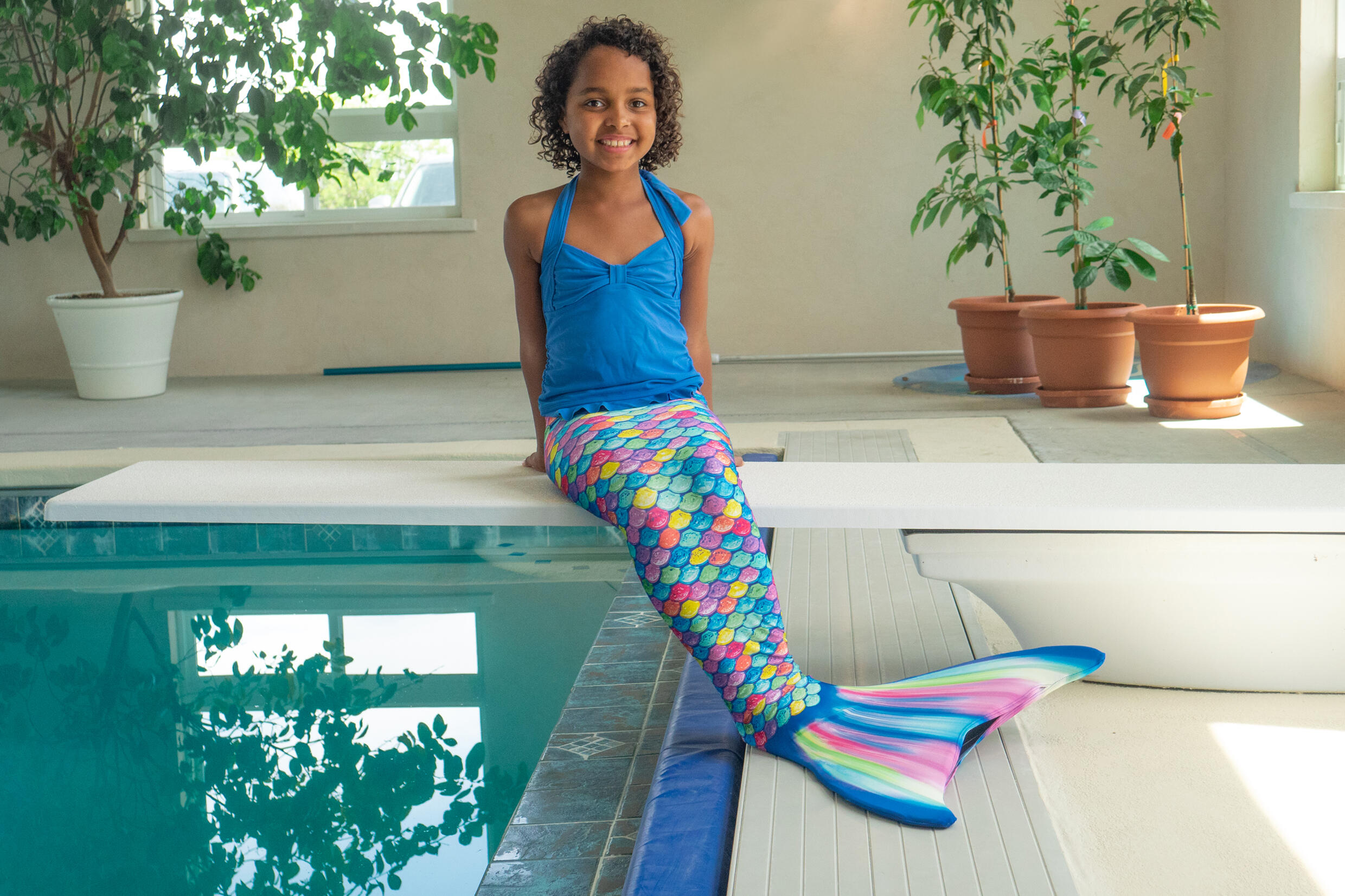 Fin Fun Rainbow, Youth L/XL (140-164) 5/8
