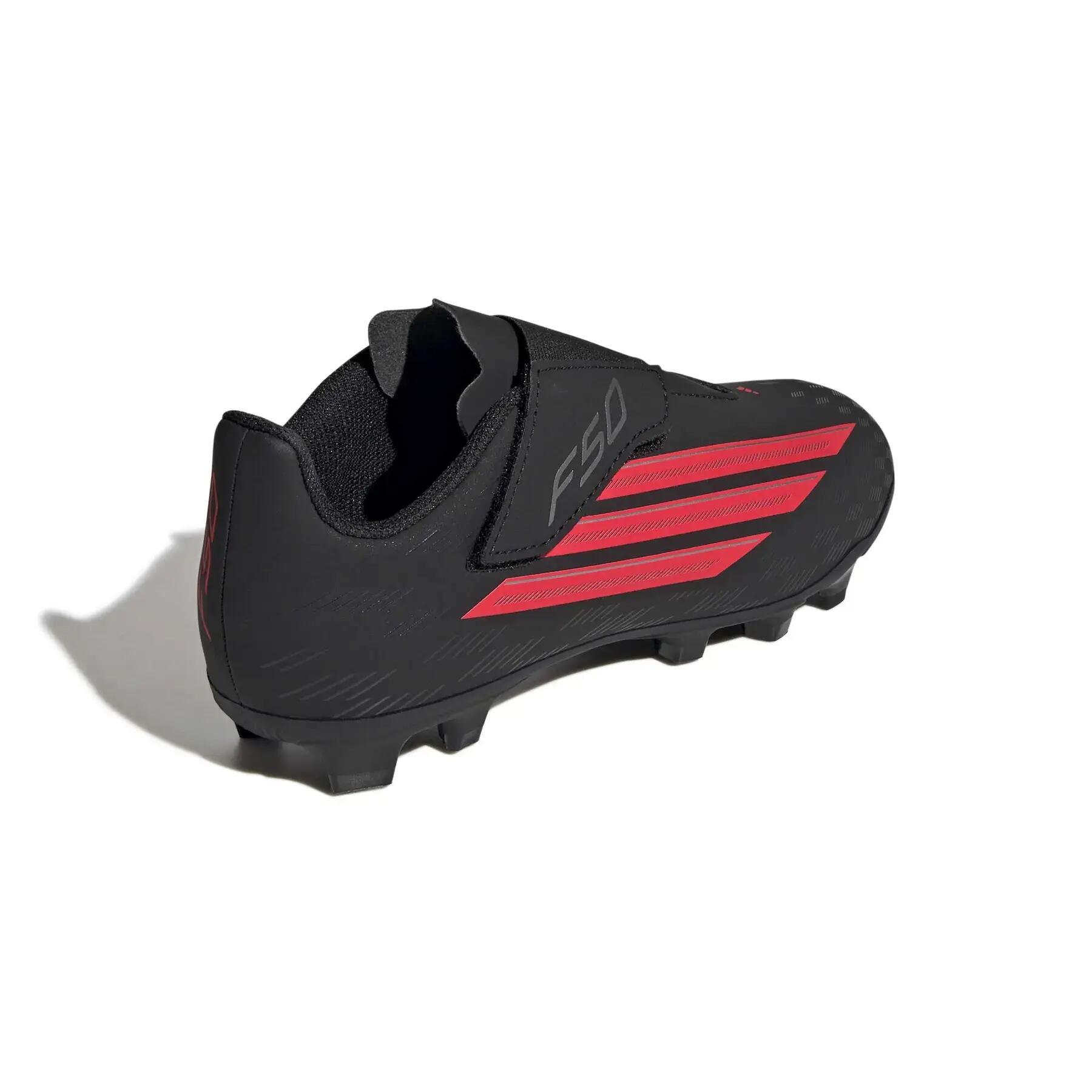 Sapatos de futebol para crianças adidas F50 Club Vel FG/MG 5/7
