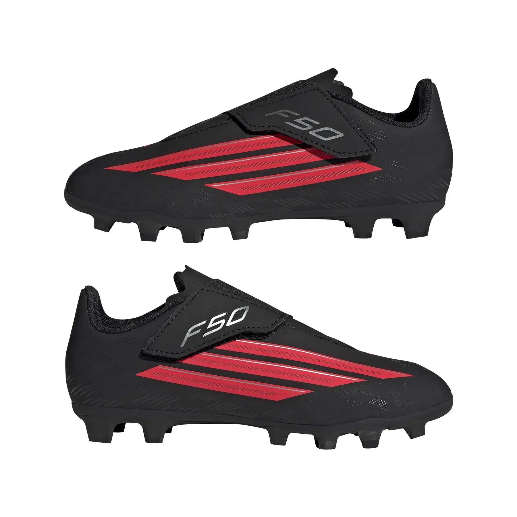 Sapatos de futebol para crianças adidas F50 Club Vel FG/MG 4/7