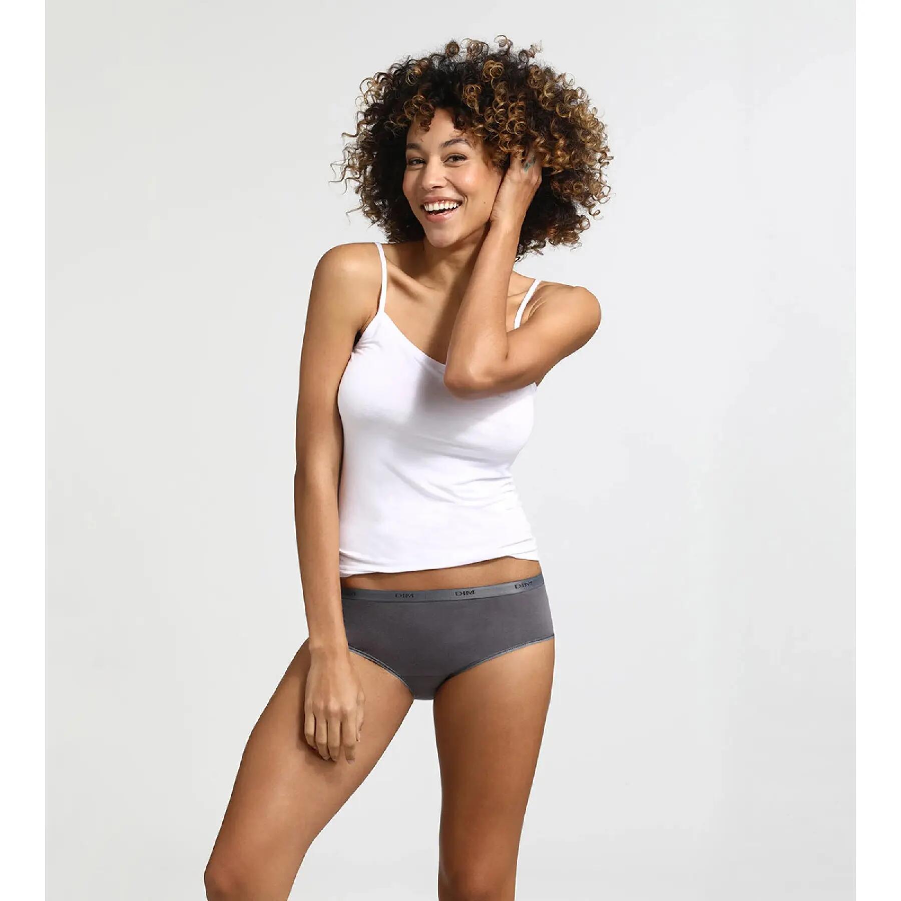 Conjunto de 3 Boxers feminino DIM Coton Stretch Pockets Eco 3/5