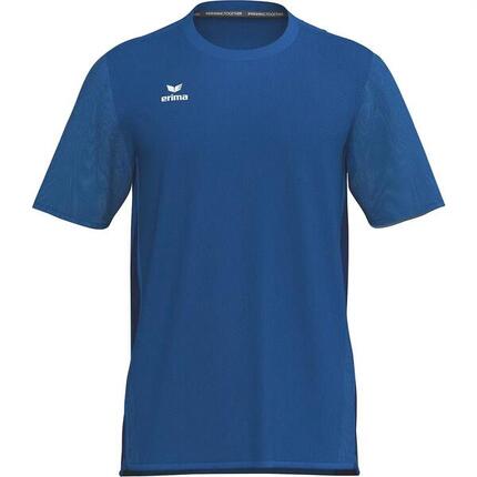 T-shirt Erima fonctionnel, manches courtes, col rond, bleu