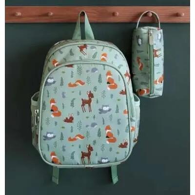 Mochila amigos da floresta com bolso térmico A Little Lovely Company 4/4