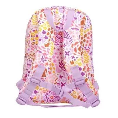 Pequena mochila flores do jardim A Little Lovely Company 3/4