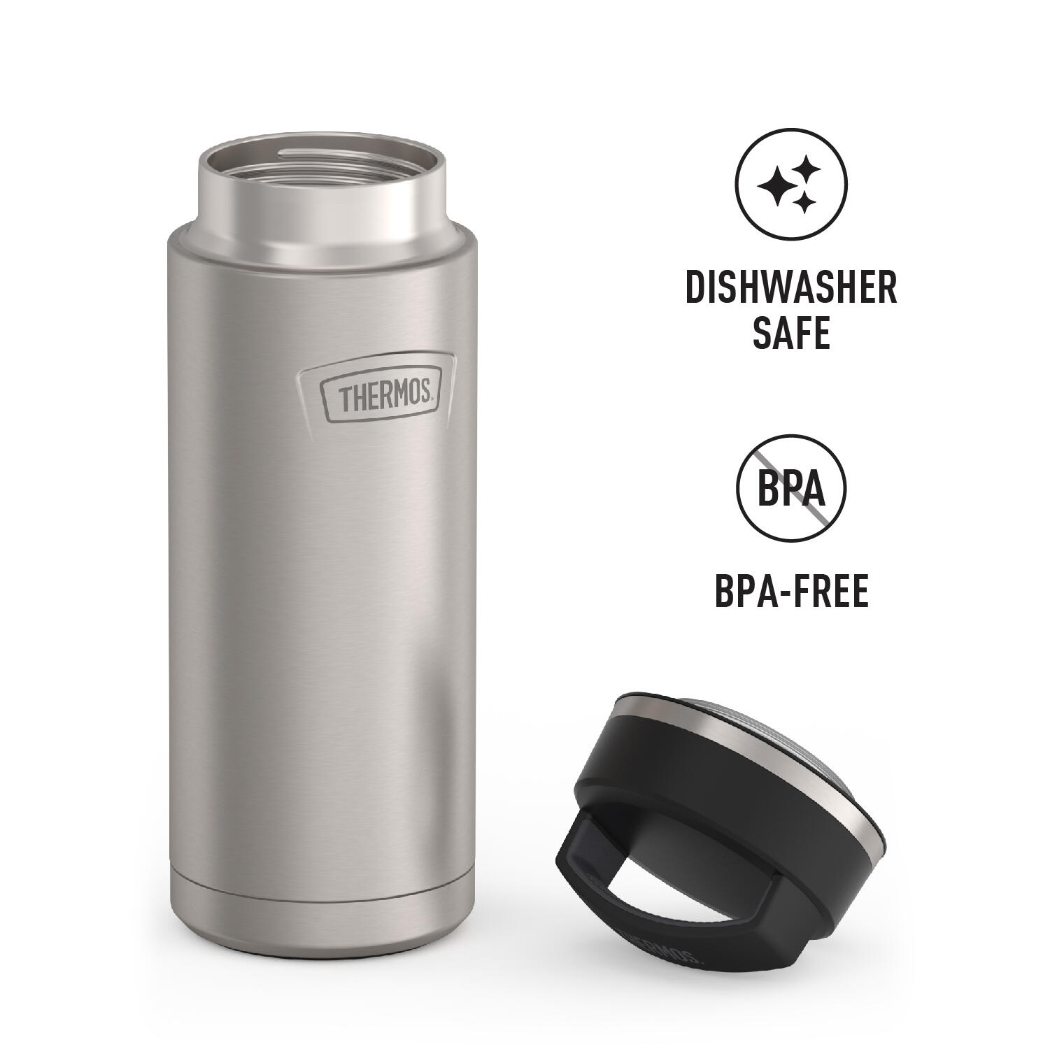 Thermos® ICON™ IS2302 Bottle with Screw Top (Matte Stainless Steel)
