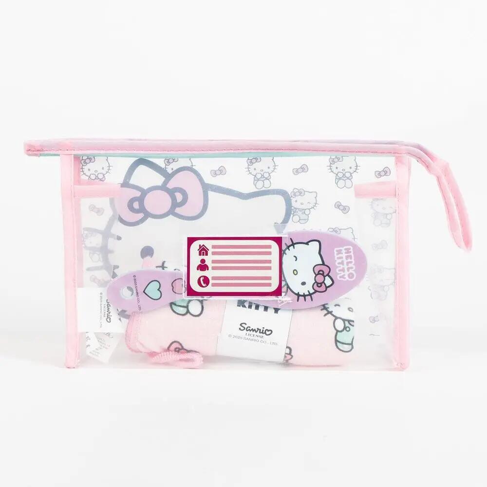 toilettentasche mit handtuch und haarbürste Cerda Hello Kitty 2/5