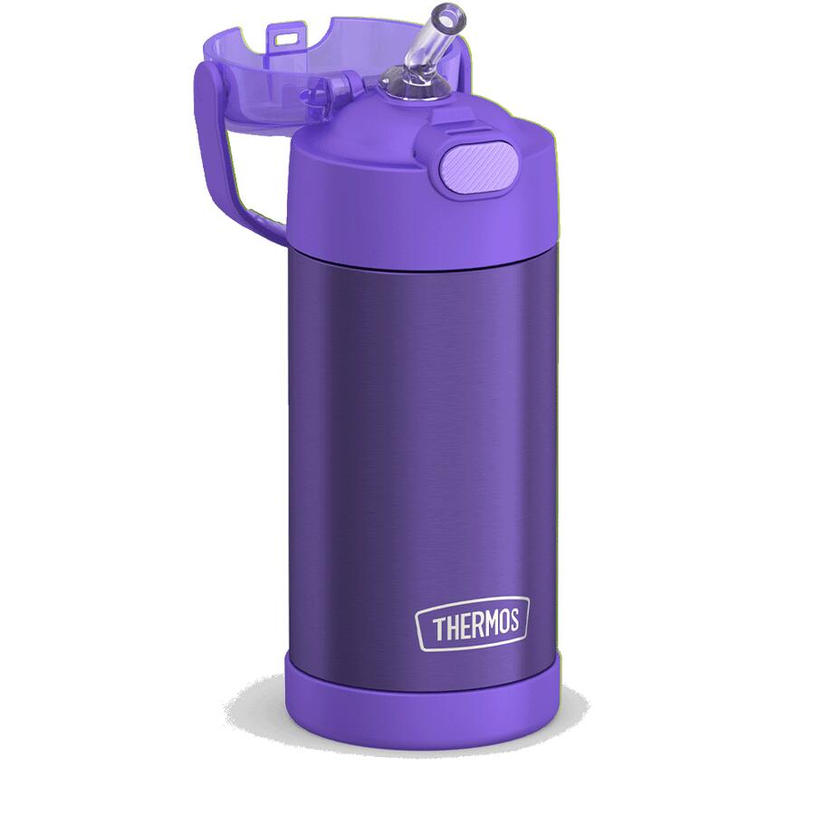 Thermos® F4100 F4101 F4102 Straw Bottle with Carry Handle (Purple)