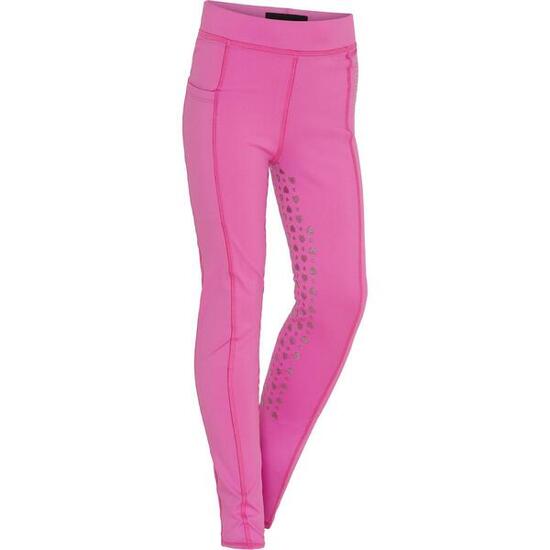 Legging équitation full grip fille Equipage Molly Heart
