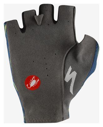 Guantes cortos Castelli Competizione Soudal Quickstep Azul 2/2