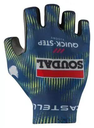 Korte handschoenen Castelli Competizione Soudal Quickstep Blauw