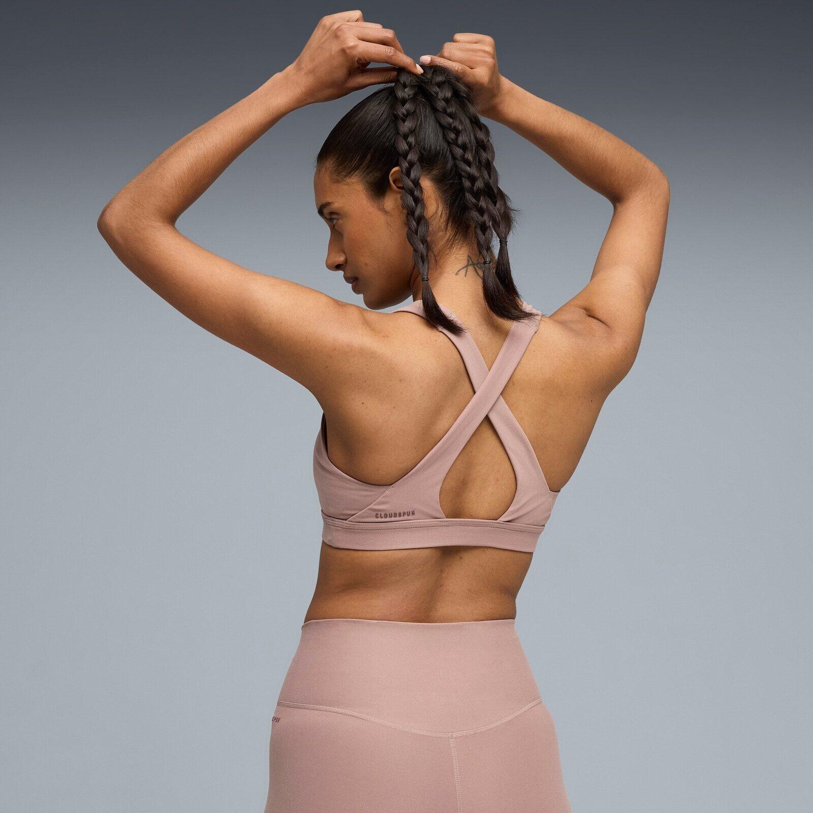 Corsés Puma Cloudspun Bra - Mid, Púrpura, Mujer 2/5