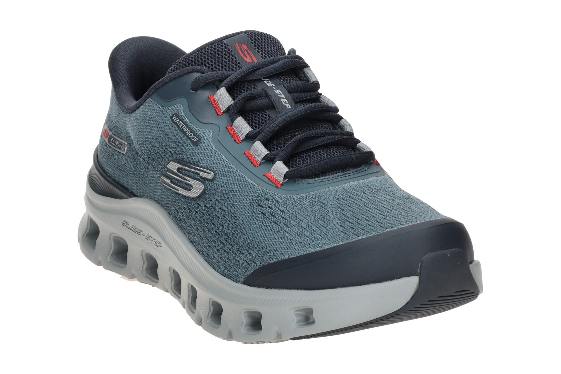 Skechers Glide Step Pro Schuhe blau grau SLIP-INS Wasserdicht 233135 3/7
