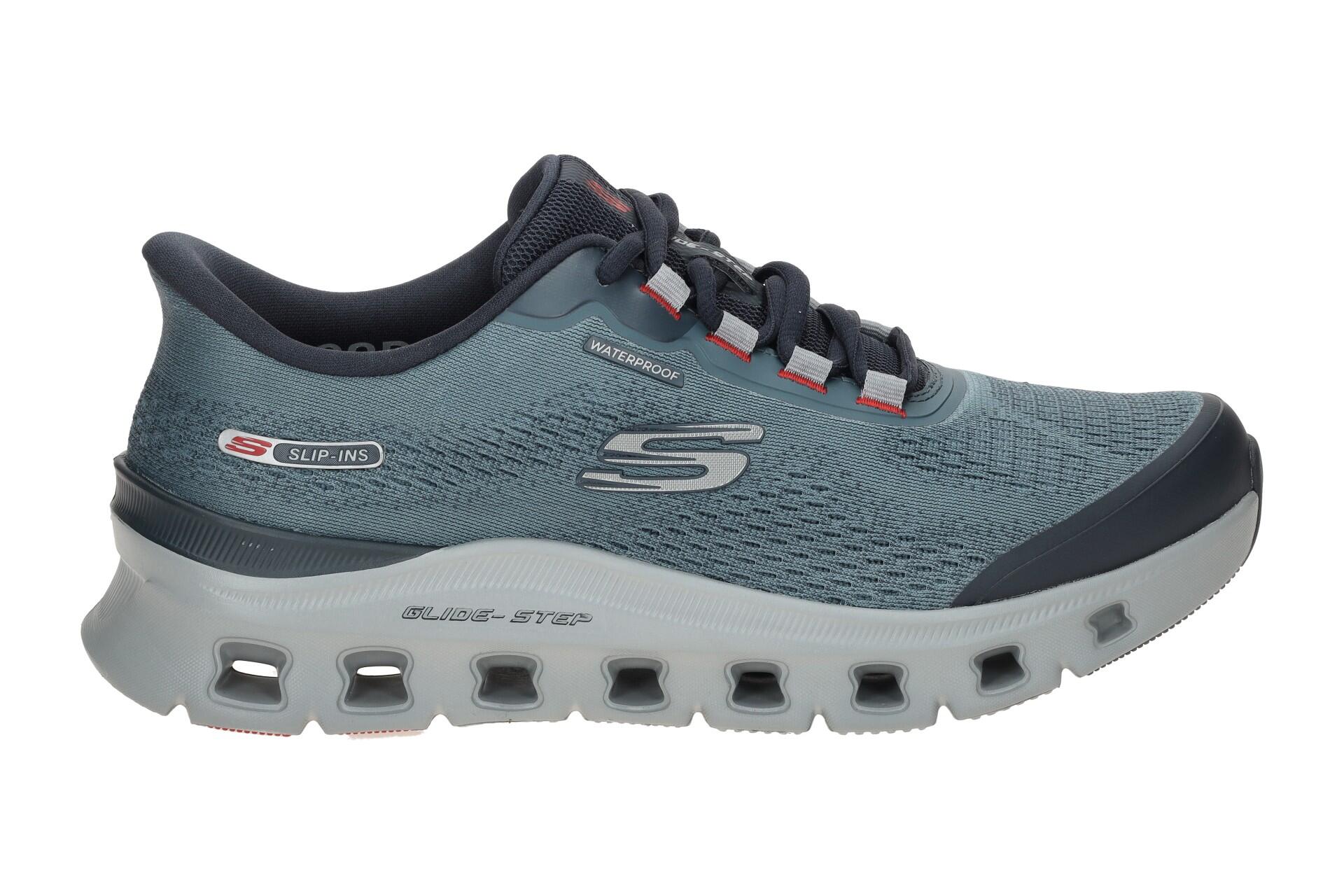 Skechers Glide Step Pro Schuhe blau grau SLIP-INS Wasserdicht 233135 2/7