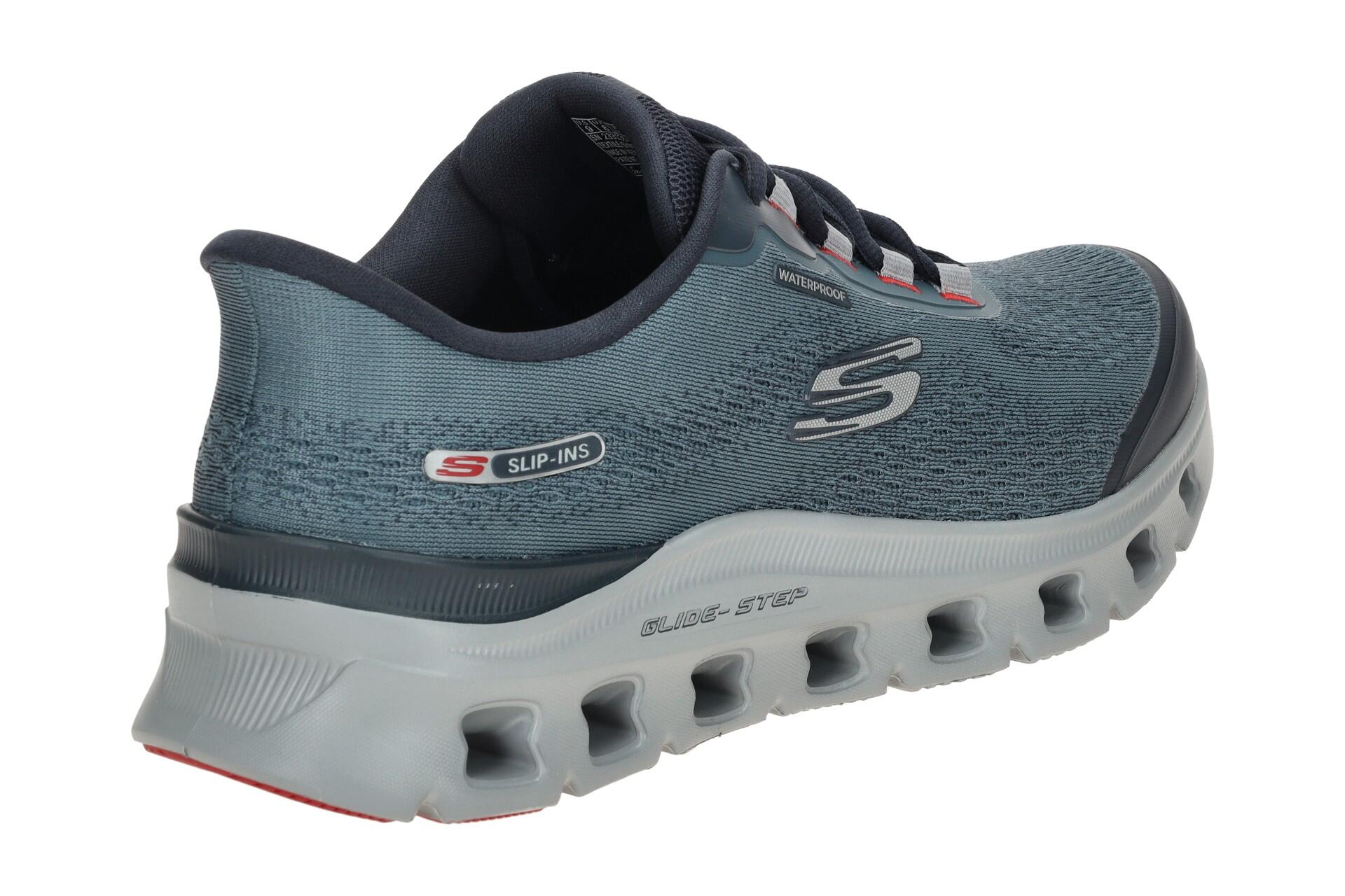 Skechers Glide Step Pro Schuhe blau grau SLIP-INS Wasserdicht 233135 4/7